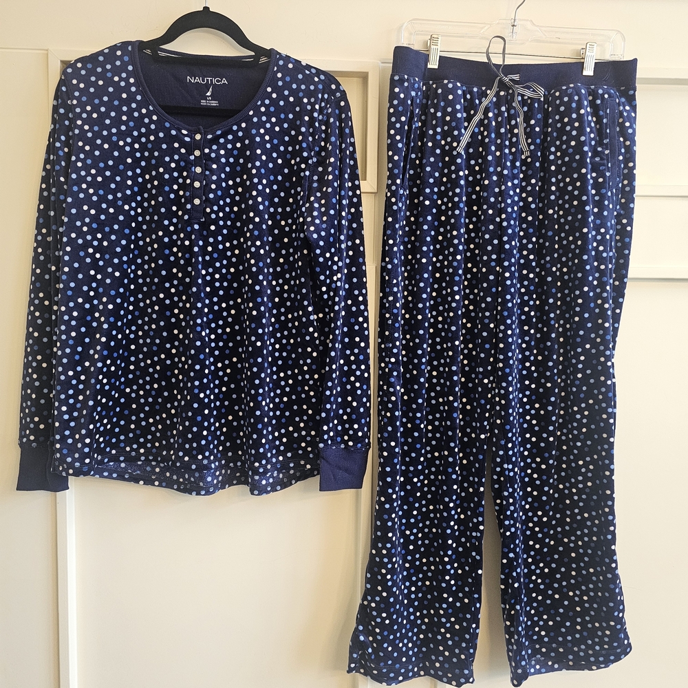 Nautica Kids Navy Polka Dot Pajama Set